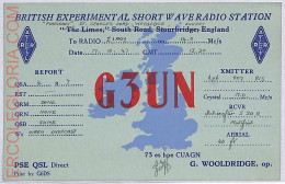 Ad9163 - GREAT BRITAIN - RADIO FREQUENCY CARD - England - 1947 - Radio