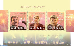 Guinea, Republic 2013 Johnny Hallyday, Mint NH, Performance Art - Music - Musical Instruments - Popular Music - Music