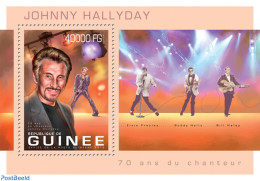 Guinea, Republic 2013 Johnny Hallyday, Mint NH, Performance Art - Music - Musical Instruments - Popular Music - Musik