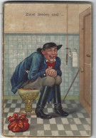 Zwei Seelen Und Ein Gedanke Couple Toilettes WC Or Carte à Système - Coppie