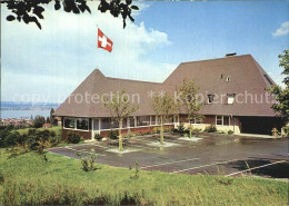 12587072 Fruthwilen Hotel Restaurant Haldenhof Schweizer Flagge Bodensee Fruthwi - Autres & Non Classés