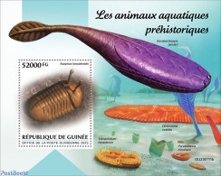 Guinea, Republic 2023 Prehistoric Water Animals, Mint NH, Nature - Fish - Prehistoric Animals - Prehistory - Poissons