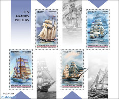 Guinea, Republic 2023 Tall Ships , Mint NH, Transport - Ships And Boats - Ships