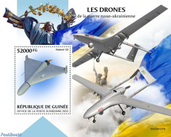 Guinea, Republic 2023 War Drones, Mint NH, History - Transport - Militarism - Aircraft & Aviation - Drones - Militares