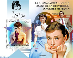 Guinea, Republic 2023 Audrey Hepburn, Mint NH, Performance Art - Movie Stars - Actors