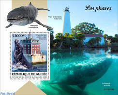 Guinea, Republic 2023 Lighthouses, Mint NH, Nature - Various - Sea Mammals - Lighthouses & Safety At Sea - Leuchttürme