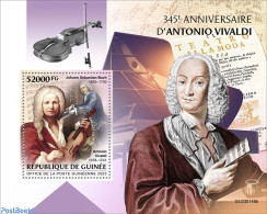 Guinea, Republic 2023 Antonio Vivaldi, Mint NH, Performance Art - Music - Musical Instruments - Art - Composers - Muziek