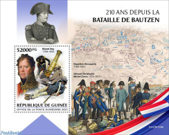 Guinea, Republic 2023 Battle Of Bautzen, Mint NH, History - Various - Militarism - Napoleon - Maps - Militaria