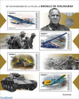 Guinea, Republic 2023 Battle Of Stalingrad, Mint NH, History - Transport - Militarism - World War II - Aircraft & Avia.. - Militares