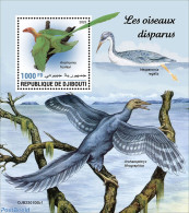 Djibouti 2023 Extinct Birds, Mint NH, Nature - Birds - Prehistoric Animals - Prehistóricos