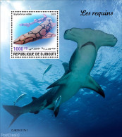 Djibouti 2023 Sharks, Mint NH, Nature - Sharks - Gibuti (1977-...)