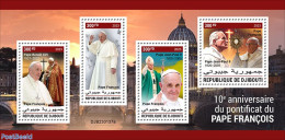 Djibouti 2023 Pope Francis, Mint NH, Religion - Pope - Pausen
