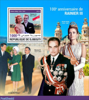 Djibouti 2023 100th Anniversary Of Rainier III, Mint NH, History - Performance Art - American Presidents - Movie Stars - Schauspieler