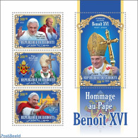 Djibouti 2023 Pope Benedict XVI, Mint NH, Religion - Pope - Papes