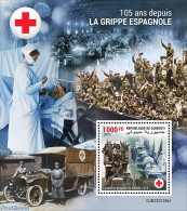 Djibouti 2023 Spanish Flu, Mint NH, Health - Transport - Red Cross - Automobiles - Red Cross