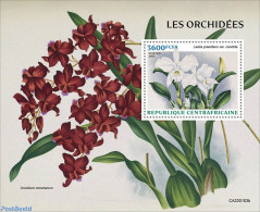 Central Africa 2023 Orchids, Mint NH, Nature - Flowers & Plants - Orchids - República Centroafricana