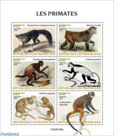Central Africa 2023 Primates, Mint NH, Nature - Monkeys - República Centroafricana