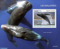 Central Africa 2023 Whales, Mint NH, Nature - Sea Mammals - Centrafricaine (République)