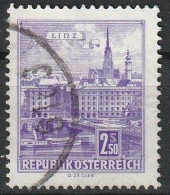 Timbre Autriche Oblitéré "Pont Du Danube À Linz" 1962 N°957 - Used Stamps