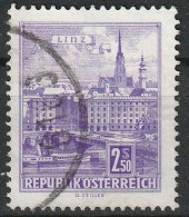 Timbre Autriche Oblitéré "Pont Du Danube À Linz" 1962 N°957 - Usati