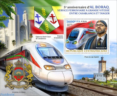 Central Africa 2023 Al Boraq, Mint NH, Transport - Railways - Trenes