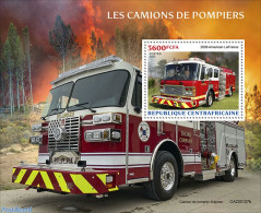 Central Africa 2023 Fire Engines, Mint NH, Transport - Fire Fighters & Prevention - Bombero