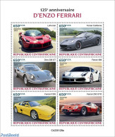 Central Africa 2023 Enzo Ferrari, Mint NH, Transport - Automobiles - Ferrari - Coches