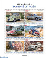 Central Africa 2023 André Citroën, Mint NH, Transport - Automobiles - Cars
