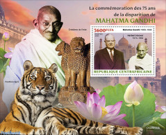 Central Africa 2023 Mahatma Gandhi, Mint NH, History - Nature - American Presidents - Gandhi - Cat Family - Flowers & .. - Mahatma Gandhi