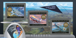 Guinea, Republic 2012 Planes Of USA, Mint NH, Sport - Transport - Mountains & Mountain Climbing - Aircraft & Aviation - Escalada