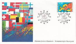 FDC 26/05/1990: CONSEIL DE L'EUROPE - Y&T N° 105 (Timbres De Service) - 1990-1999