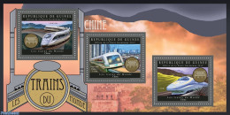 Guinea, Republic 2012 Trains Of The World - China, Mint NH, Transport - Railways - Eisenbahnen