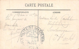 24-5398 : OBLITERATION FRANCHISE MILITAIRE. SERVICE MILITAIRE CHEMINS DE FER MARSEILLE. BOUCHES-DU-RHONE - Guerra Del 1914-18