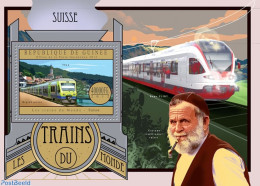 Guinea, Republic 2012 Trains Of The World - Suisse, Mint NH, Transport - Railways - Treinen