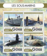 Guinea, Republic 2016 Submarines, Mint NH, Transport - Ships And Boats - Ships