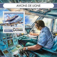 Guinea, Republic 2016 Airliners, Mint NH, Transport - Aircraft & Aviation - Vliegtuigen