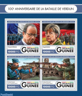 Guinea, Republic 2016 Battle Of Verdun, Mint NH, History - Various - Militarism - Politicians - Weapons - Militares