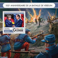 Guinea, Republic 2016 Battle Of Verdun, Mint NH, History - Various - Militarism - Politicians - Weapons - Militares