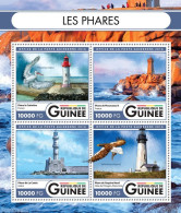 Guinea, Republic 2016 Lighthouses, Mint NH, Nature - Various - Birds - Lighthouses & Safety At Sea - Leuchttürme