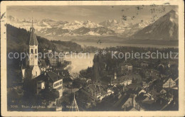 12586432 Thun BE Kirche Thunersee Jungfrau Bluemlisalp Niesen Berner Alpen Thun - Altri & Non Classificati