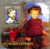 Central Africa 2014 Georges Lemmen S/s, Mint NH, Art - Modern Art (1850-present) - Paintings - Central African Republic