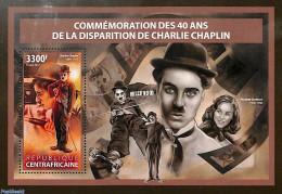 Central Africa 2017 Charlie Chaplin S/s, Mint NH, Performance Art - Movie Stars - Actores