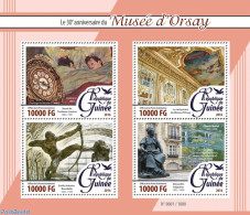 Guinea, Republic 2016 30th Anniversary Of Musée D'Orsay, Mint NH, Art - Museums - Paintings - Sculpture - Musées