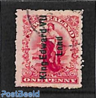 New Zealand 1908 King Edward VII Land 1v, Used, Used Or CTO - Gebruikt