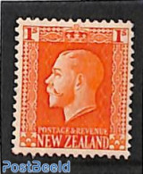 New Zealand 1915 1sh, Perf. 14:13.5, Stamp Out Of Set, Unused (hinged) - Nuovi