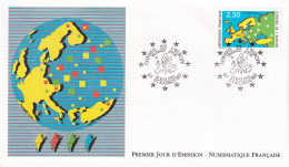 FDC 26/05/1990: CONSEIL DE L'EUROPE - Y&T N° 104 (Timbres De Service) - 1990-1999