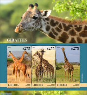 Liberia 2023 Giraffes, Mint NH, Nature - Giraffe - Altri & Non Classificati