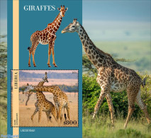 Liberia 2023 Giraffes, Mint NH, Nature - Giraffe - Autres & Non Classés