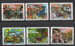 France 2011 Oblitéré Autoadhésif  N° 579 - 584 - 585 - 586 - 588 - 589  -   Fêtes  Et  Traditions Des Régions  ( II ) - Used Stamps