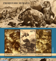 Liberia 2023 Prehistoric Humans, Mint NH, Nature - Prehistoric Animals - Prehistory - Prehistorics